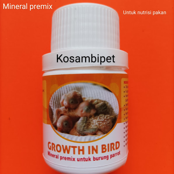 Mineral premix untuk burung paruh bengkok